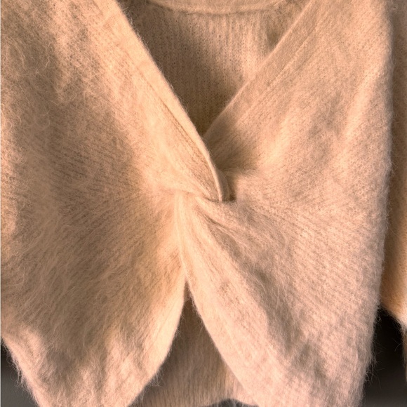 Ba&sh Fill Twisted back sweater Alpaca fur - Picture 6 of 13